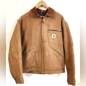 Carhartt Vintage 6BLJ Detroit Jacket USA Union Blanket Lined Corduroy Size 46